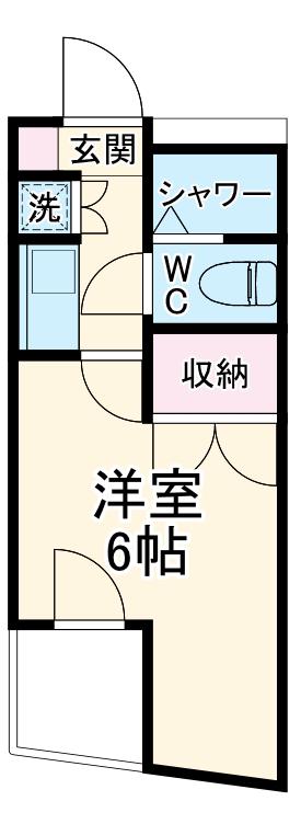アネックス日吉Ⅱ(1K/4階)の間取り写真