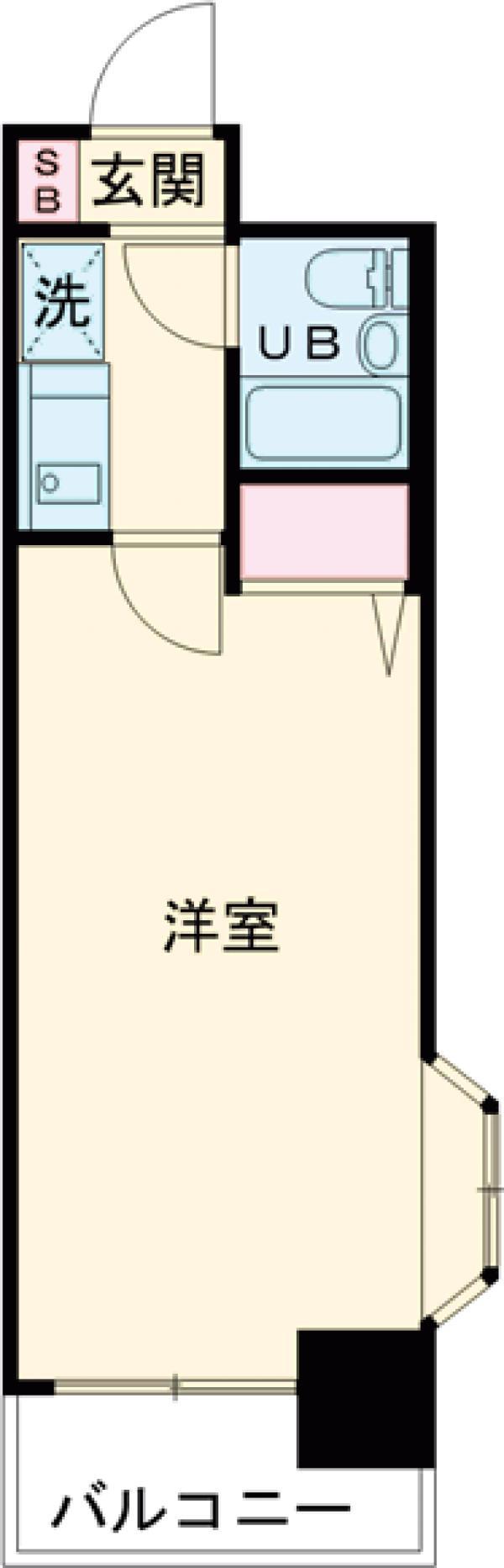 日神パレステージ亀有(1K/4階)の間取り写真