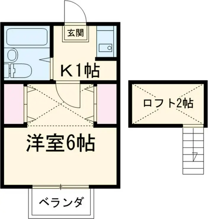 シティパレス上尾5 2階階 間取り