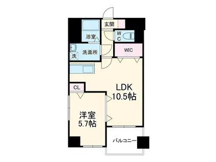 本山ユーフォニア2(1LDK/2階)の間取り写真