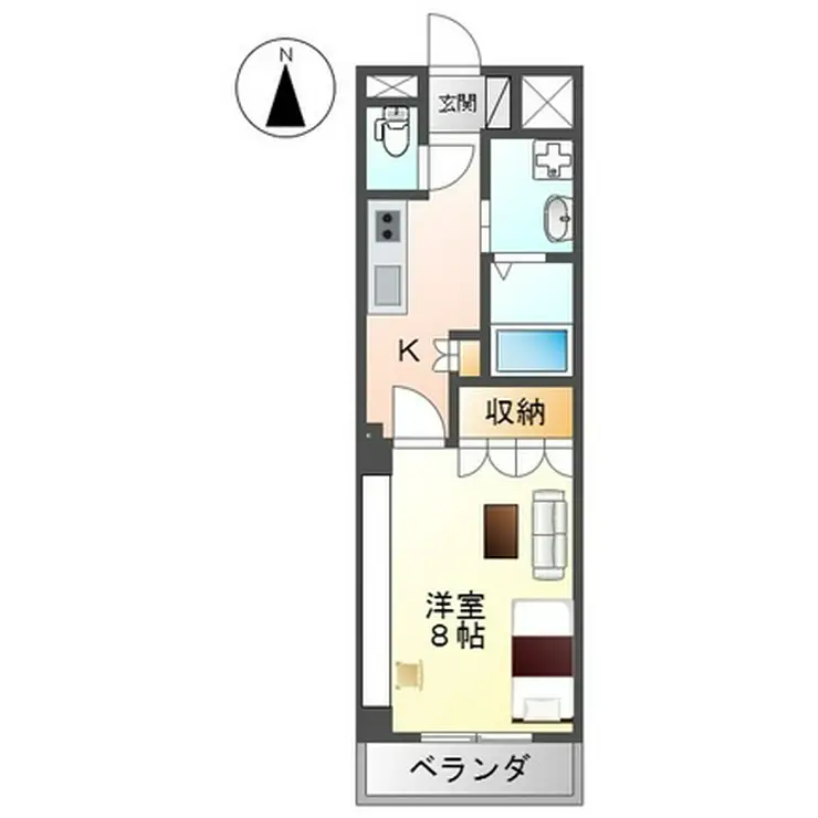 フィオーレ 1階階 間取り