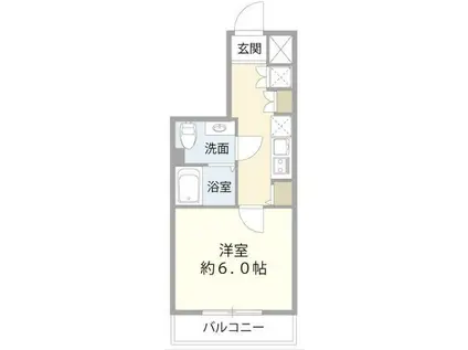 ブライズ高井戸(1K/4階)の間取り写真