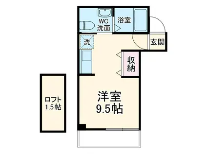 WILL日吉本町弐番館(ワンルーム/3階)の間取り写真