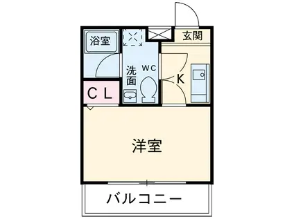 MARIAGE21(1K/2階)の間取り写真