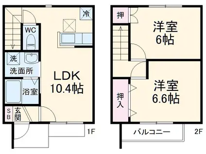 ｌａｐｉｓ　Ｂ(2LDK)の間取り写真