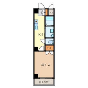 ダ・レッチェン(ワンルーム/4階)の間取り写真