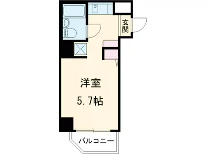 コスモ亀有Ⅴ(ワンルーム/8階)の間取り写真