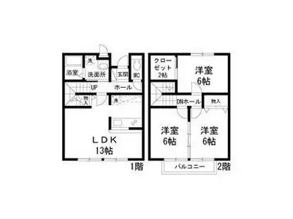 ＲＳマ・メゾン加藤(3LDK)の間取り写真