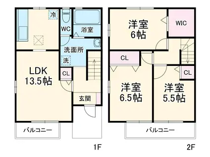 ヴィアレットⅡ(3LDK)の間取り写真