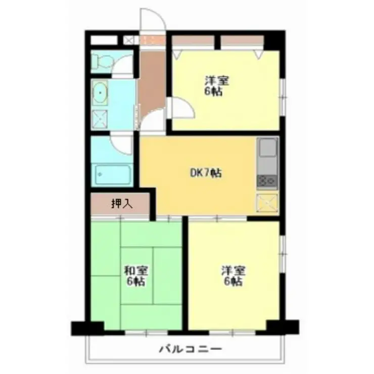 KSマンション桶川 3階階 間取り