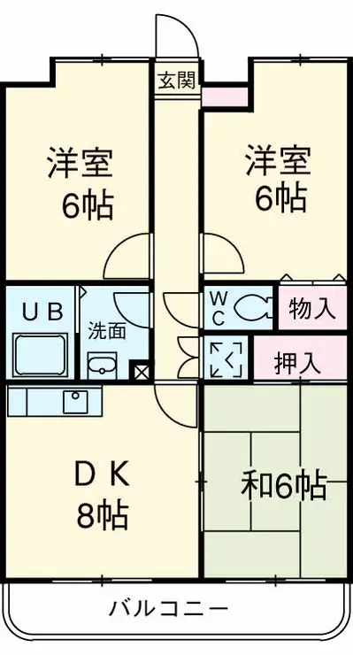 ガーデンクレス弐番館 2階階 間取り