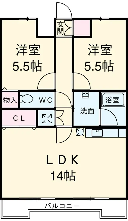 リンデンハイム赤塚 3階階 間取り