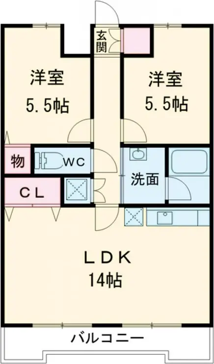 リンデンハイム赤塚 4階階 間取り