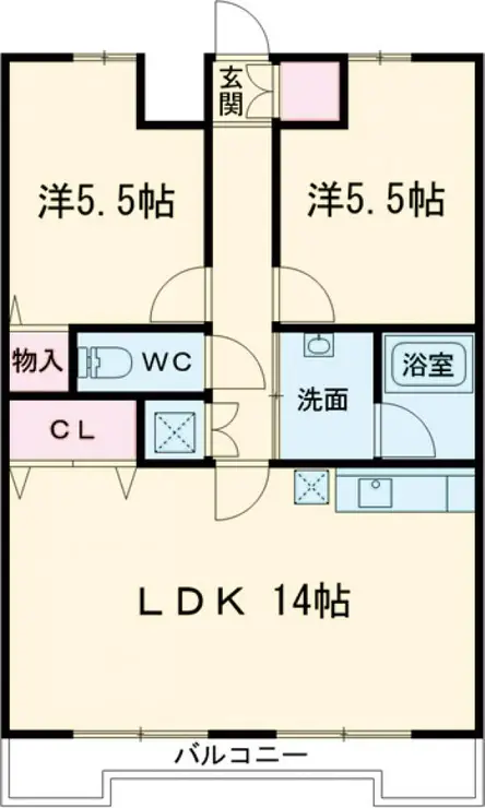 リンデンハイム赤塚 4階階 間取り