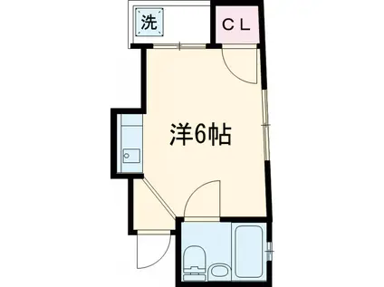 メゾンアライ中野3号(ワンルーム/2階)の間取り写真