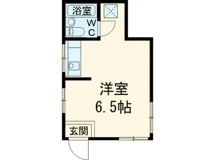 太田ワンルーム(ワンルーム/1階)の間取り写真