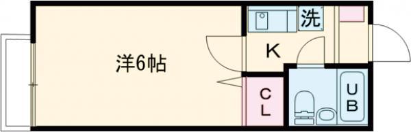 LAVIEAN成城(1K/1階)の間取り写真