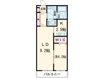 ソーシャルアベニュー上北沢(1LDK/1階)の間取り写真