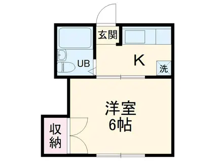 レリーフ日吉(1K/1階)の間取り写真