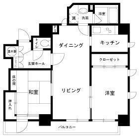 タワーズ10(2LDK/6階)の間取り写真