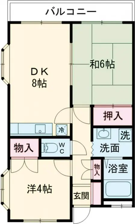 サンヒルズ徳丸 1階階 間取り