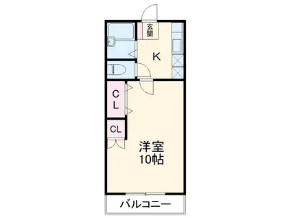 かとうマンション(1K/3階)の間取り写真