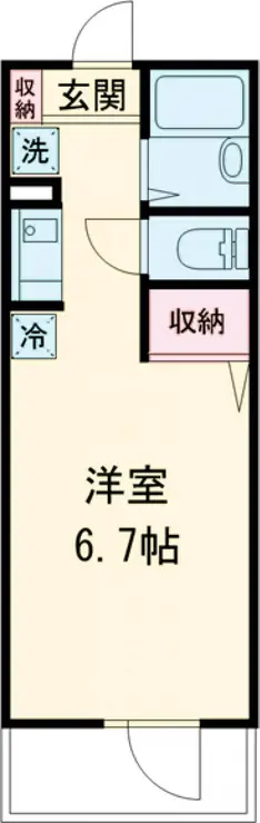 LYNX赤塚新町 4階階 間取り