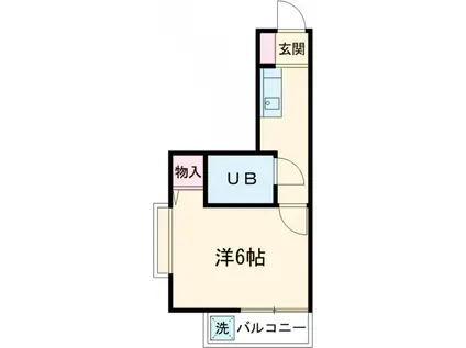 カーザフローラ(1K/1階)の間取り写真