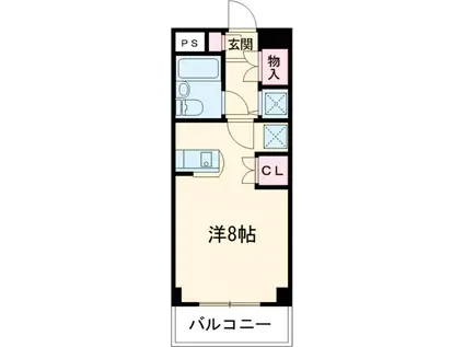 ワコーレエレガンス東四ツ木第1(ワンルーム/1階)の間取り写真