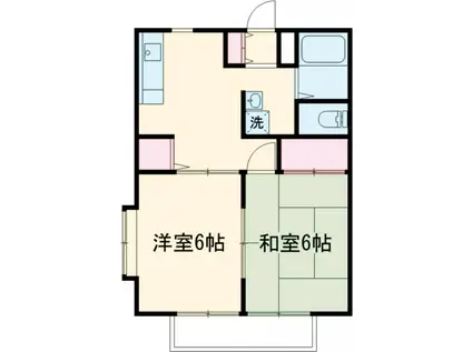 MAハイツ(2DK/2階)の間取り写真
