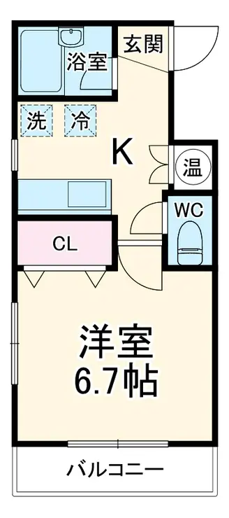 ヤサカハイム市川 4階階 間取り