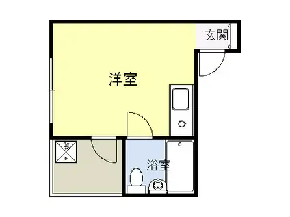 MKビル(ワンルーム/3階)の間取り写真
