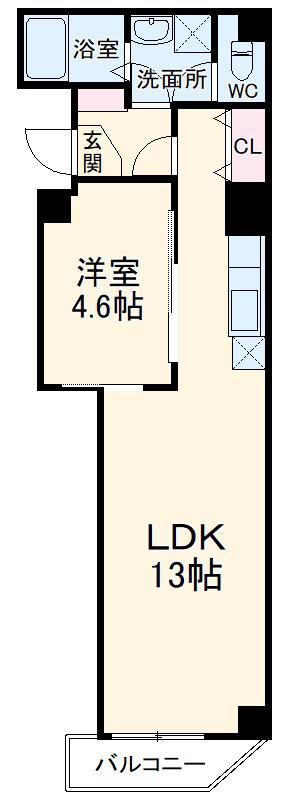 MAXIMASⅡ(1LDK/6階)の間取り写真