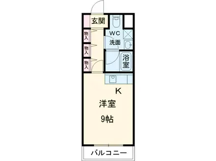 ヴィラエクセレ日吉(1K/3階)の間取り写真