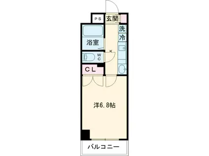 サンパラッツオ参番館(1K/2階)の間取り写真