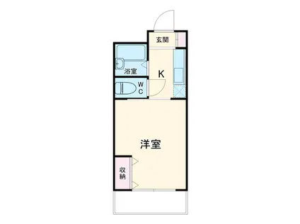 第二コーポ代田(1K/4階)の間取り写真