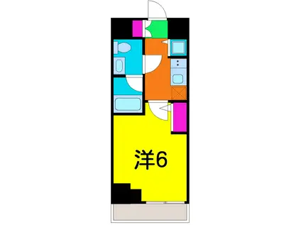 ルクシェール青砥(1K/2階)の間取り写真