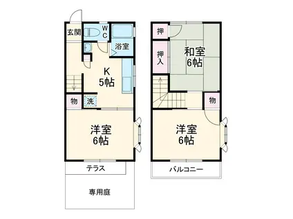 セジュール中国分(3K)の間取り写真