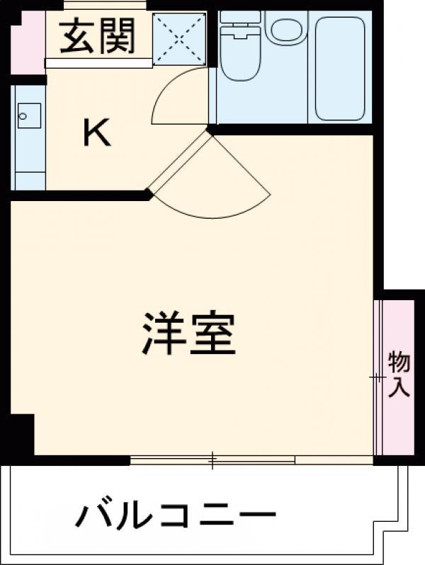 アネックス国領(1K/2階)の間取り写真