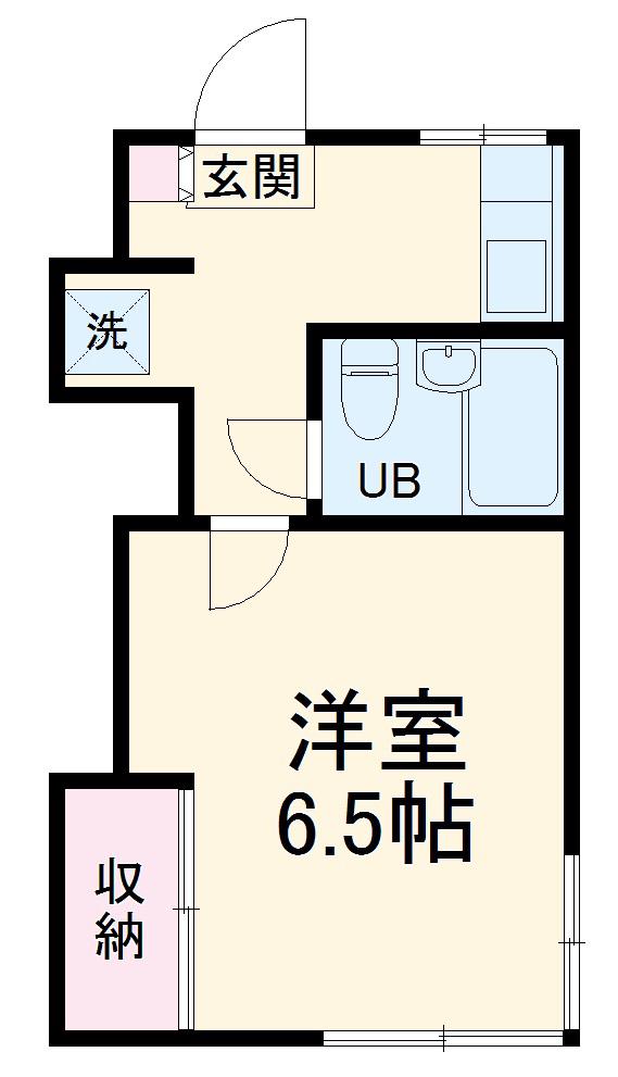 ペアシティ日吉B(1K/1階)の間取り写真