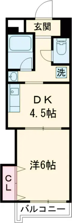 ヴィラ仙川 3階階 間取り