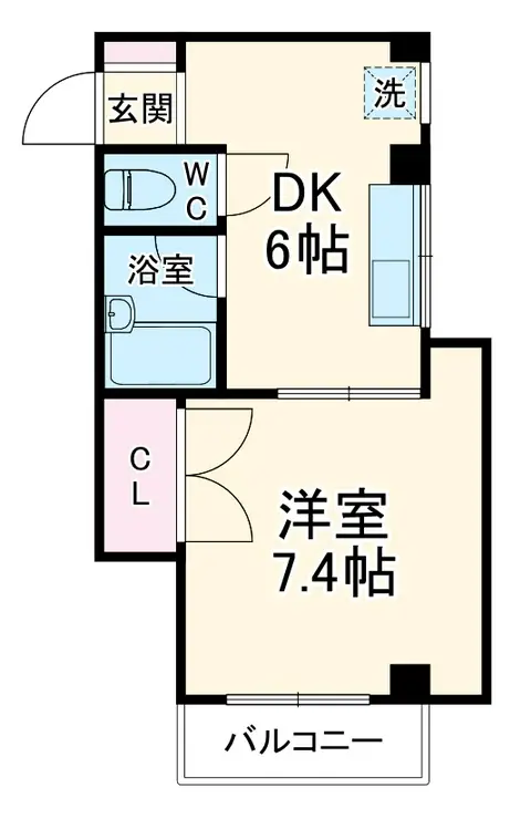 ユートピア日吉 1階階 間取り