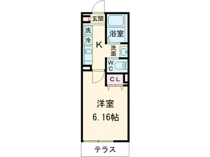 シャイネクス高砂(1K/3階)の間取り写真