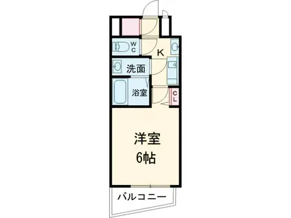 エステムプラザ世田谷千歳烏山(1K/4階)の間取り写真