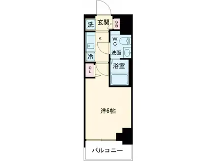 AZEST青砥Ⅱ(1K/14階)の間取り写真