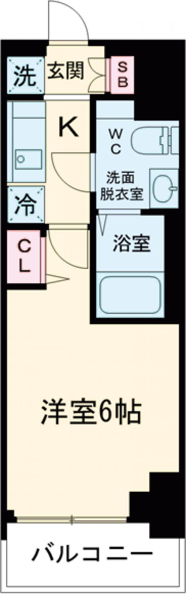 AZEST青砥Ⅱ(1K/7階)の間取り写真