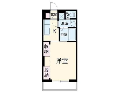 リブリ・COMFORT 龍馬 Ⅱ(1K/2階)の間取り写真