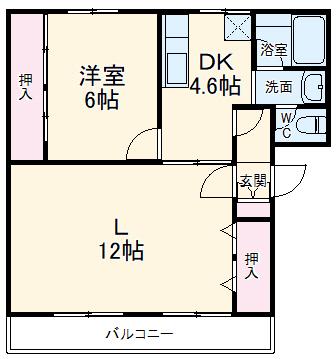 コルミー本郷(1LDK/3階)の間取り写真