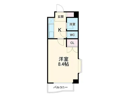 シティライフ高社(1K/2階)の間取り写真