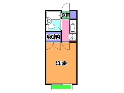 サニーコーポ(1K/1階)の間取り写真